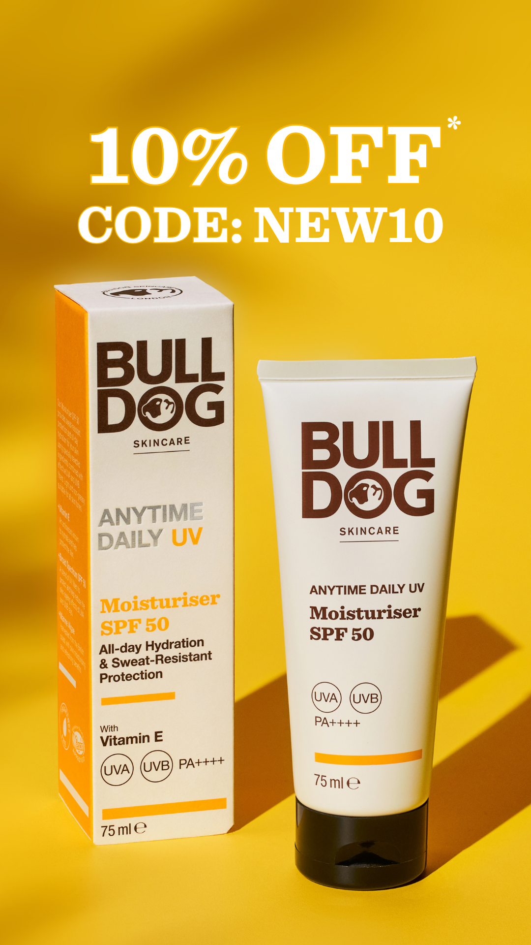 Bulldog Skincare Facebook ad