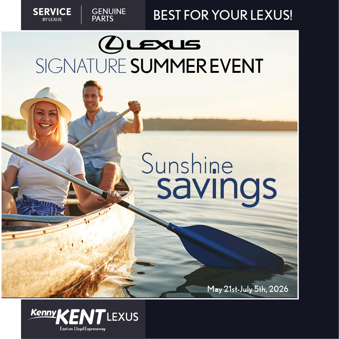 Kenny Kent Lexus Facebook ad: Don't miss the Lexus Signature Summer Service Event…