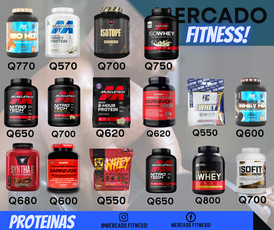 Mercado fitness GT Facebook ad: Suplementos Deportivos 100% originales.