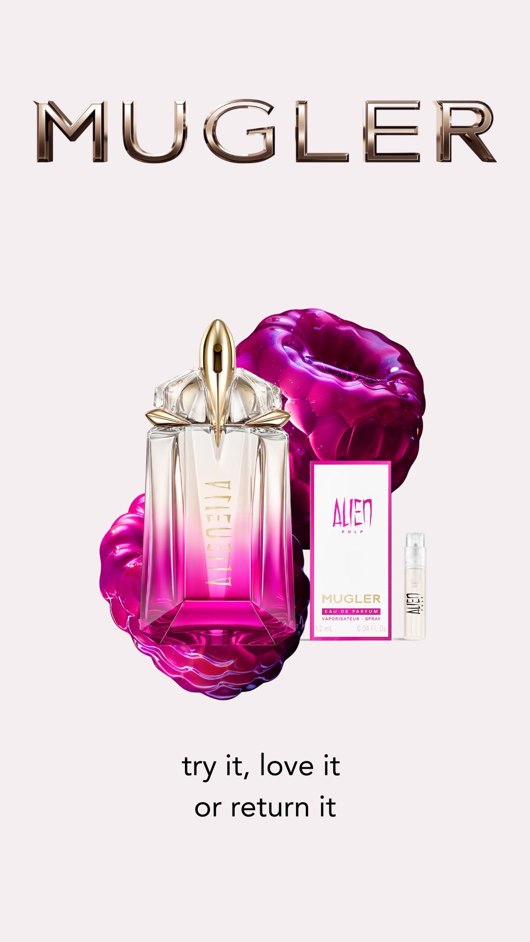 Mugler Facebook ad from Jan 15, 2026