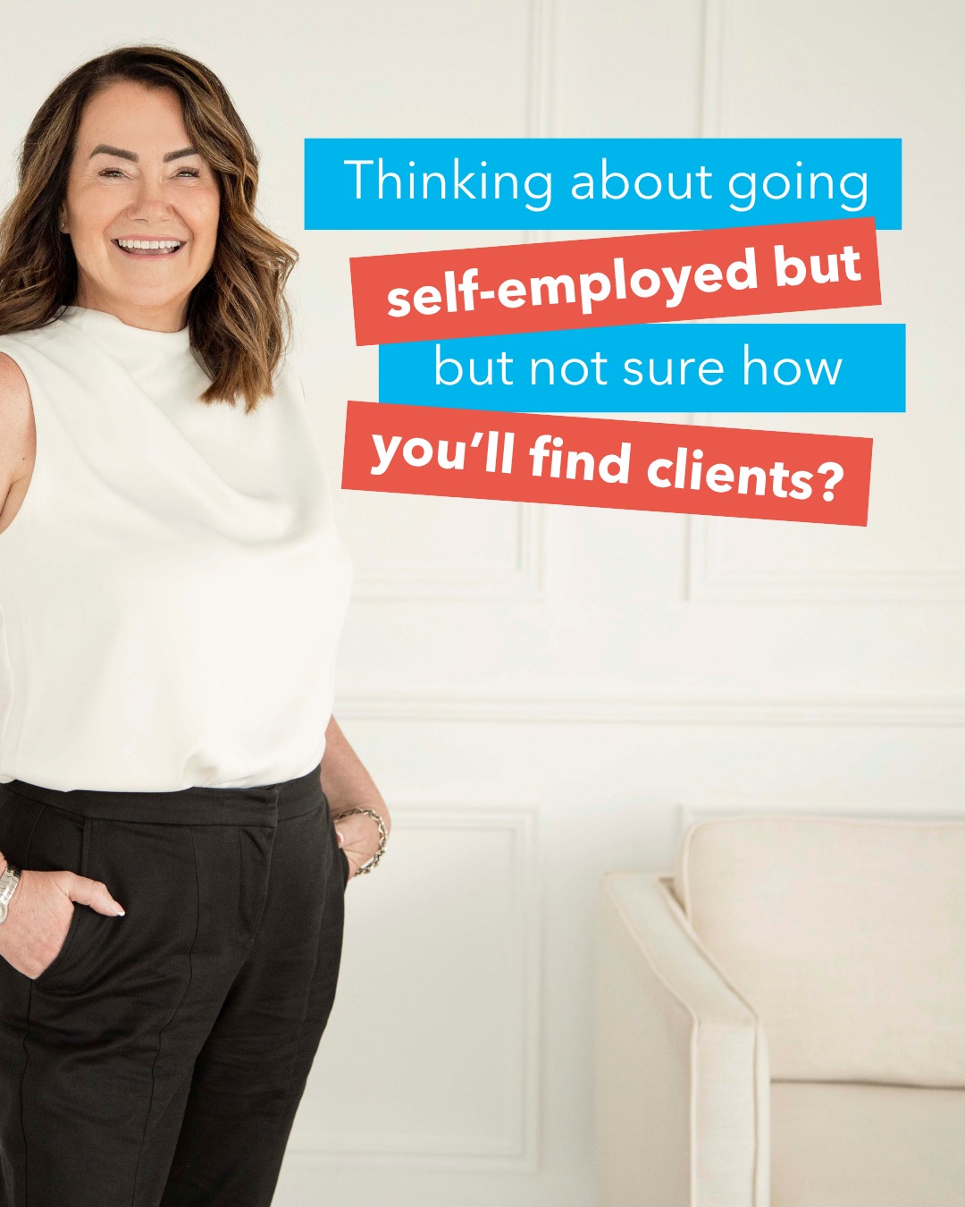 UK iad Facebook ad: Thinking about going self-employed but not sure how…