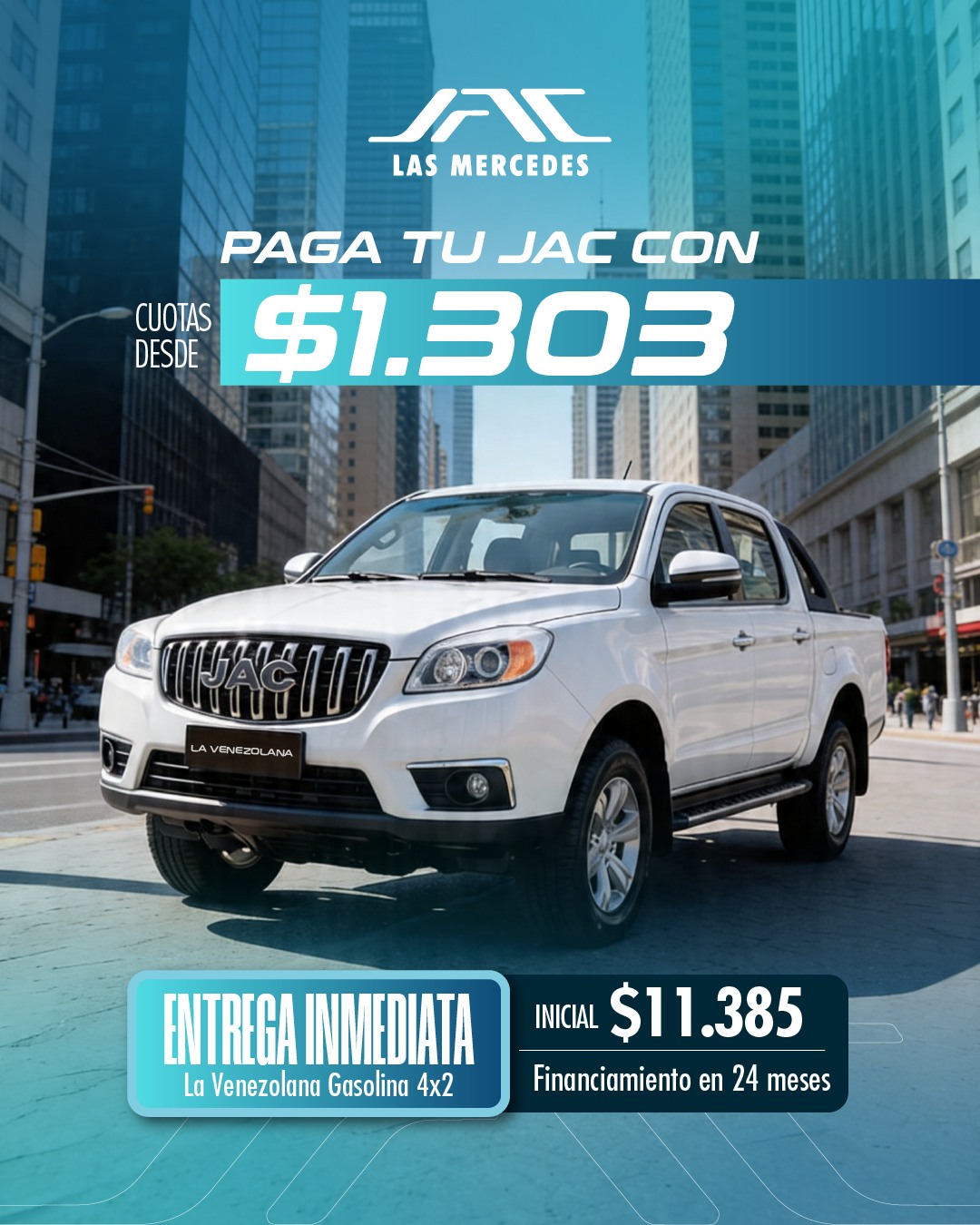 JAC Las Mercedes Facebook ad: ¿Necesitas una compañera que no se rinda ante…
