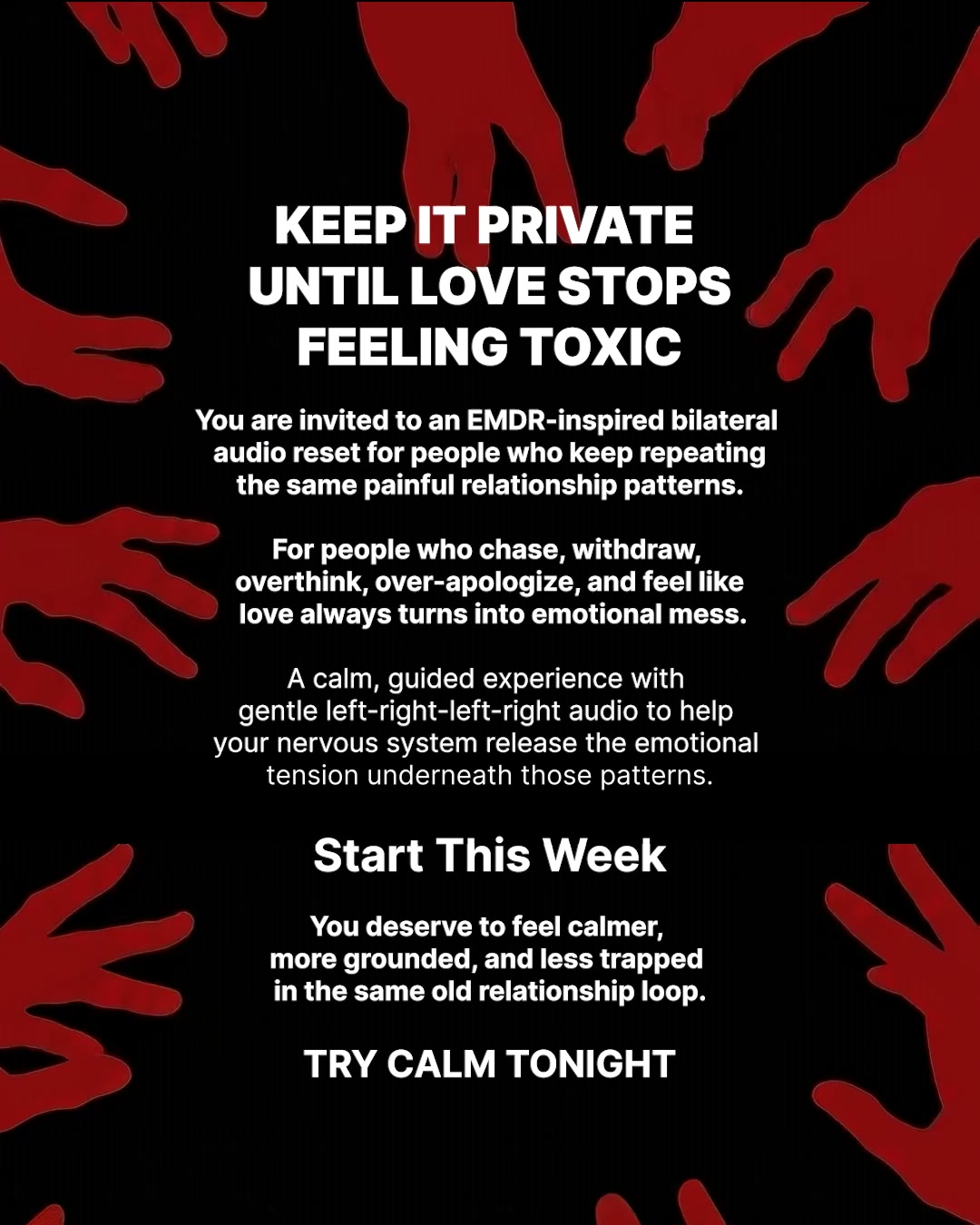 Calm Facebook ad: You are not beyond help.
