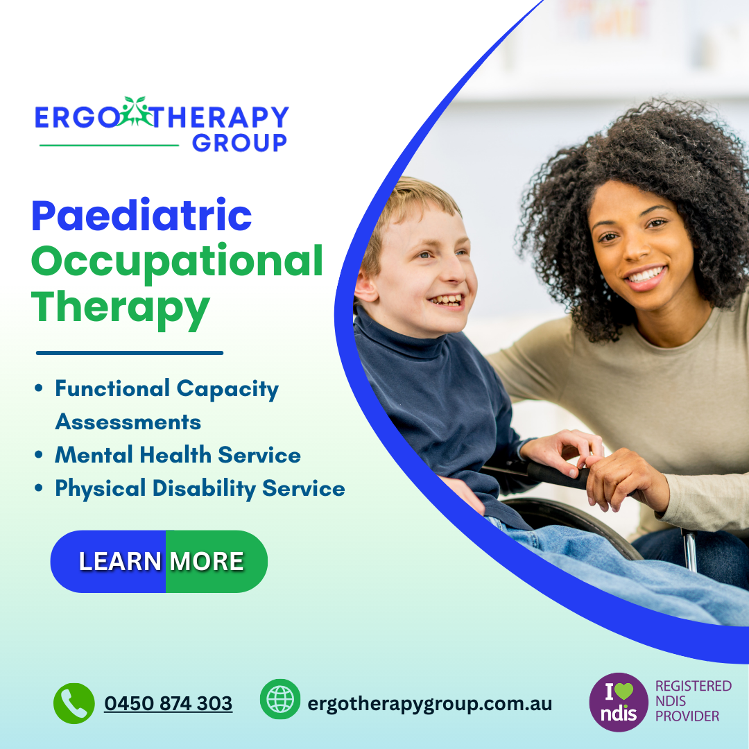 Ergo Therapy Group Facebook ad: Mobile NDIS Occupational Therapy Melbourne & Sydney