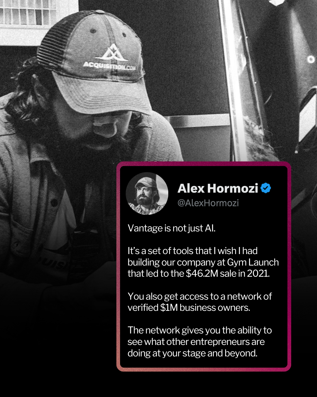 Alex Hormozi Facebook ad