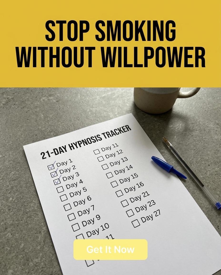 Hypnosis to Stop Smoking Facebook ad