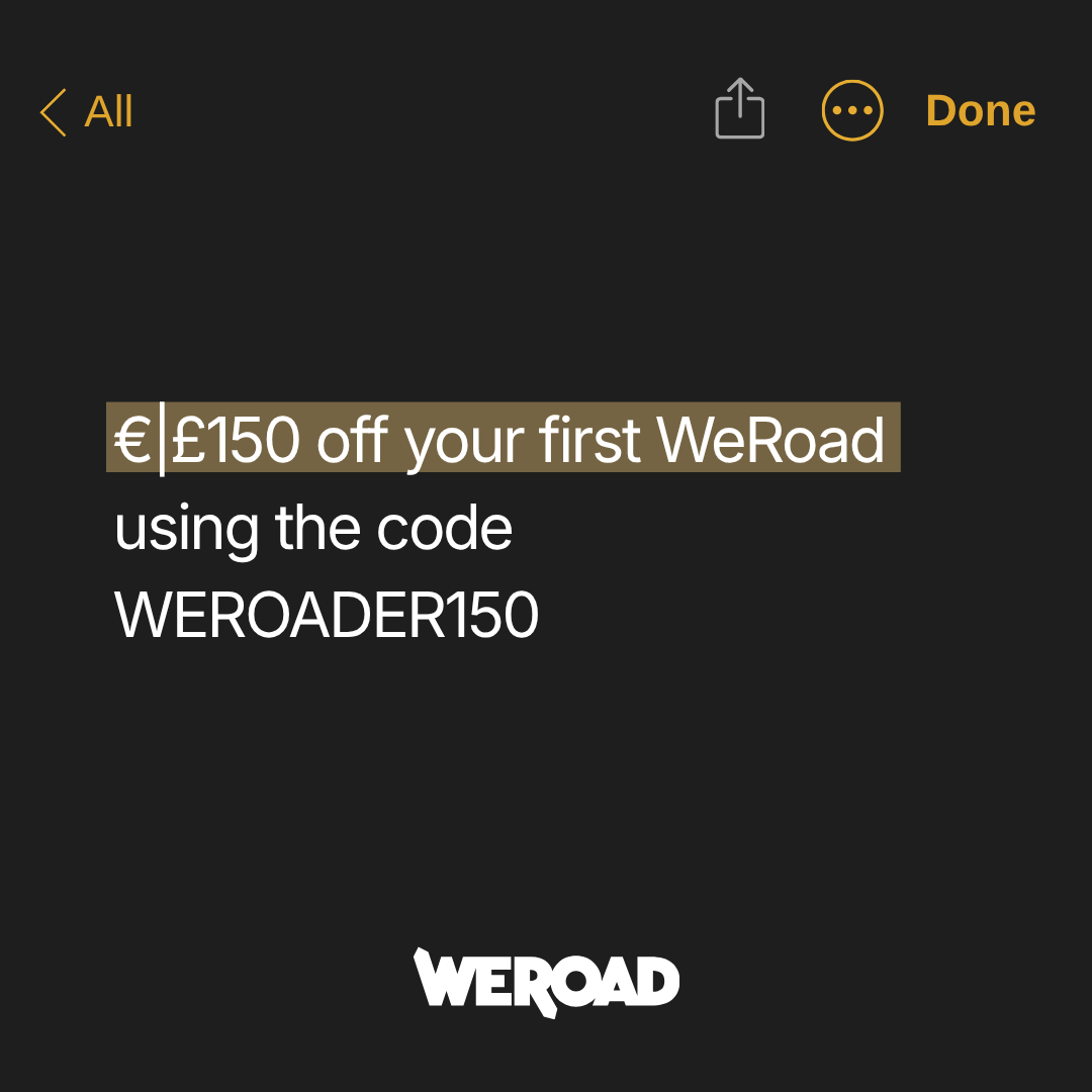 WeRoad Travel Facebook ad