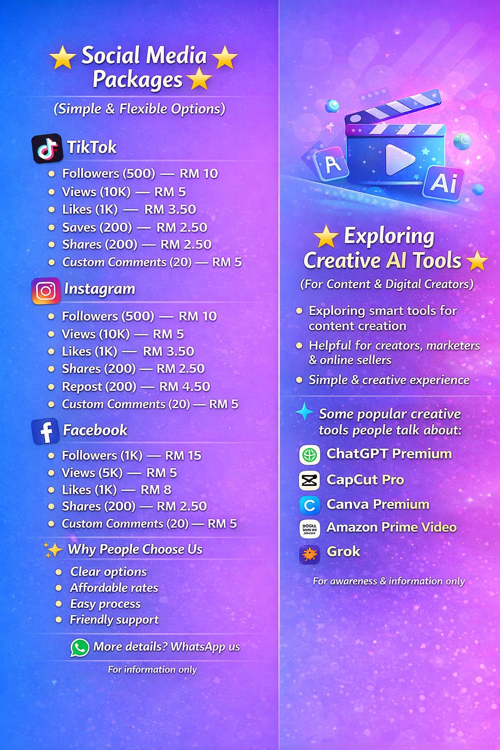 Digital Narang Ads Agency Facebook ad: Looking to grow your social media presence?