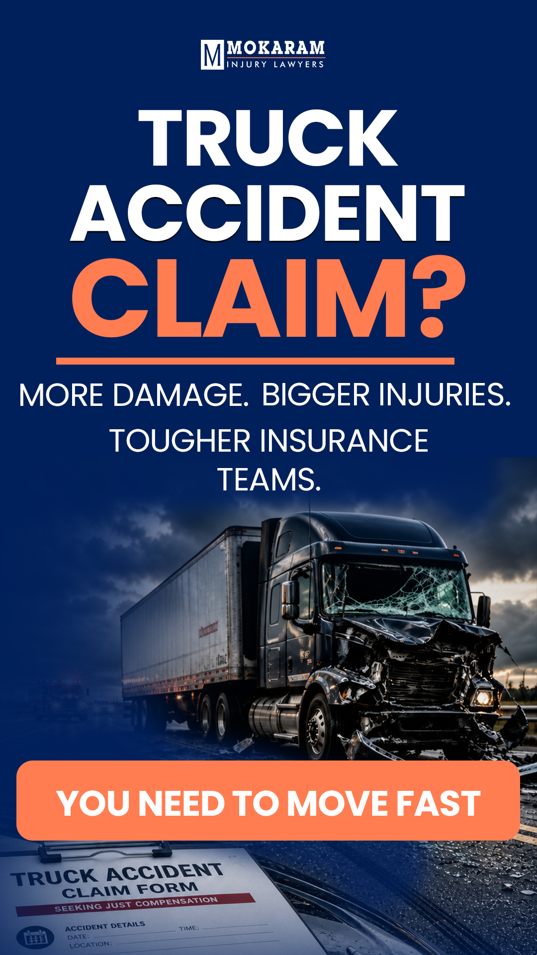Mokaram Injury Lawyers Facebook ad from May 15, 2026