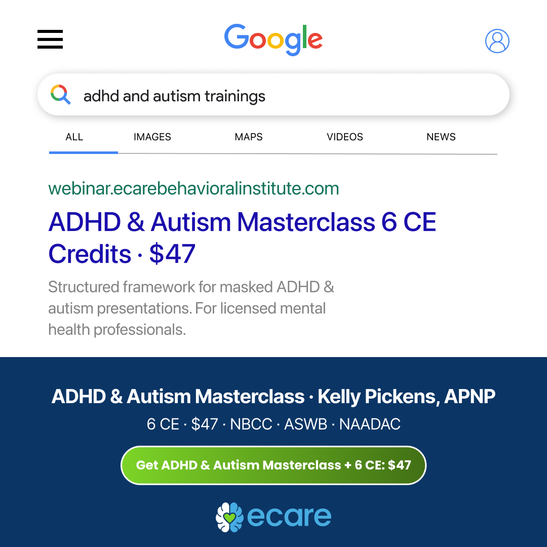 eCare Behavioral Health Institute Facebook ad