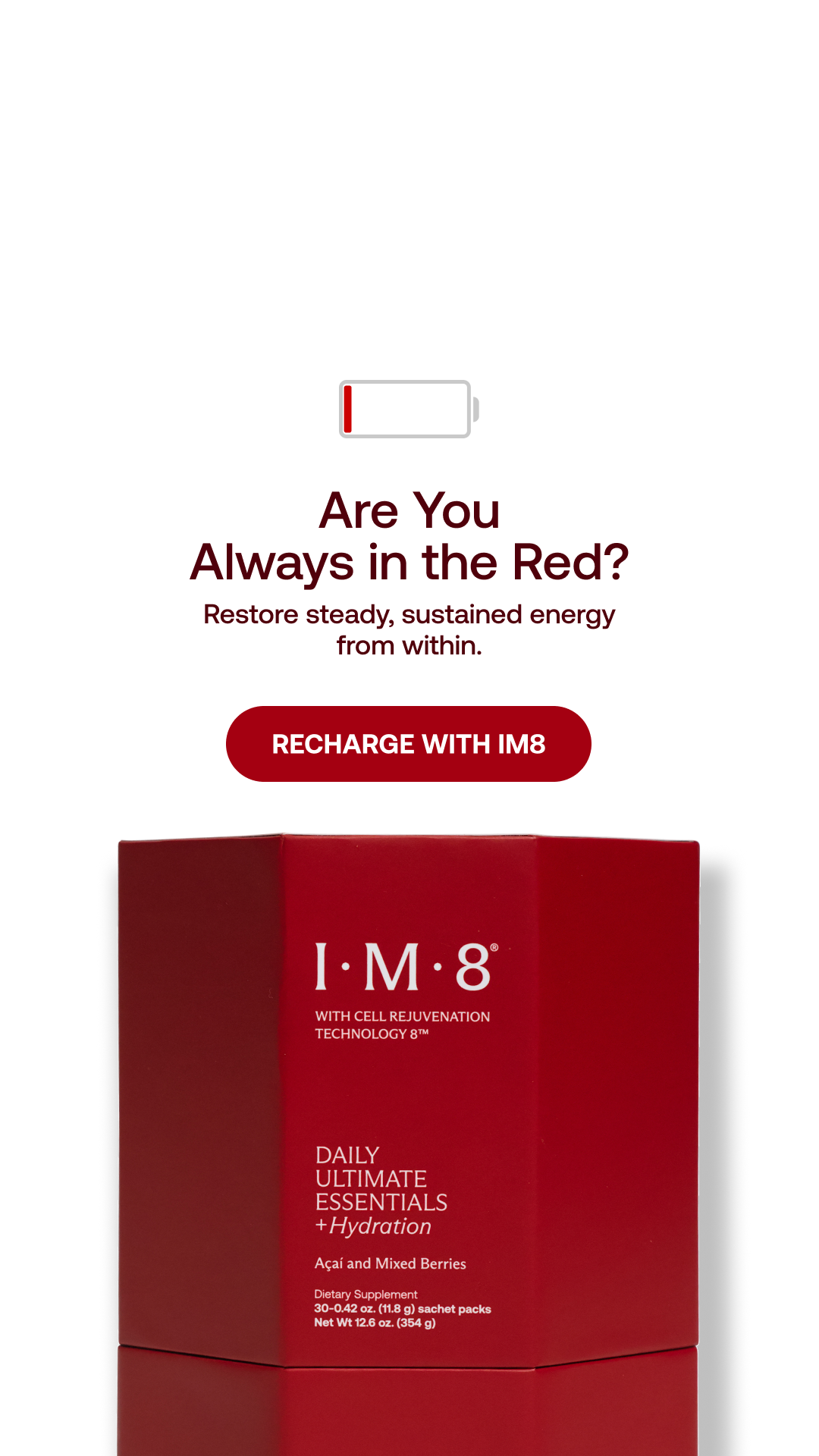 IM8 Health Facebook ad