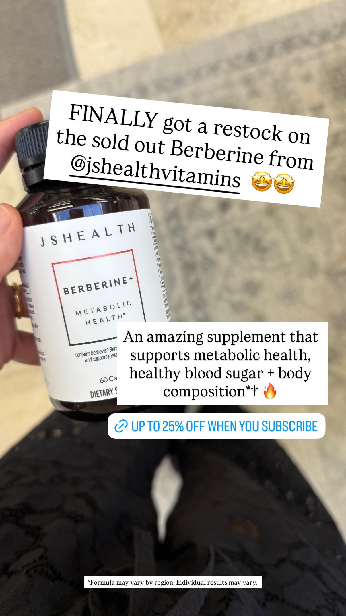 JSHealth Vitamins Berberine+ Facebook ad