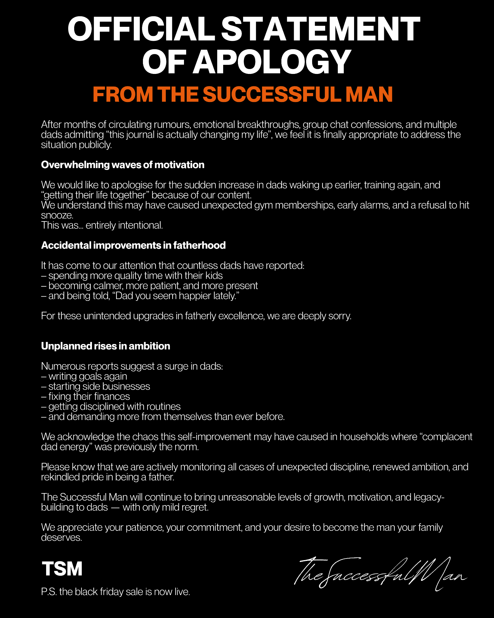 The Successful Man Facebook ad