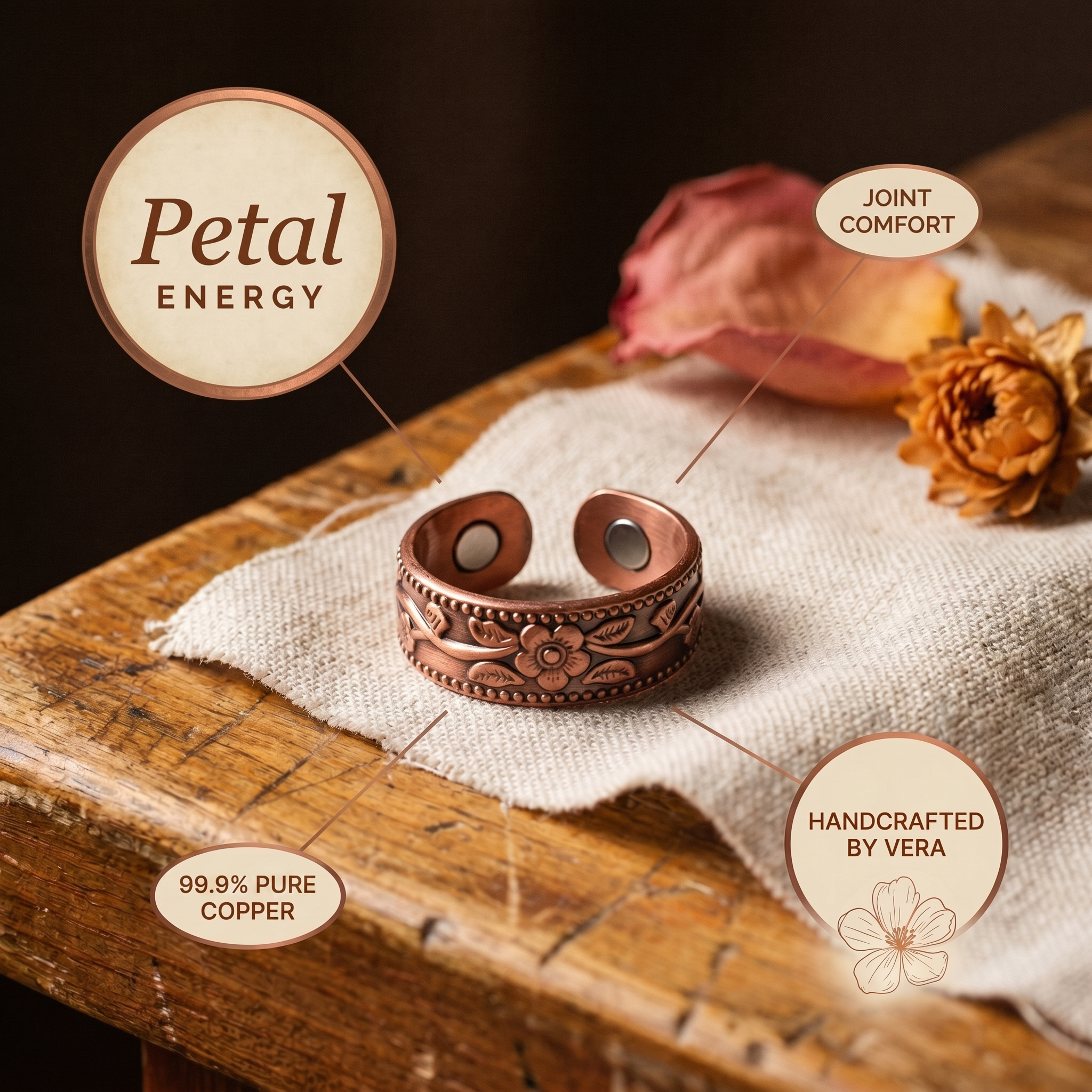 Vera’s Copper Jewelry Facebook ad