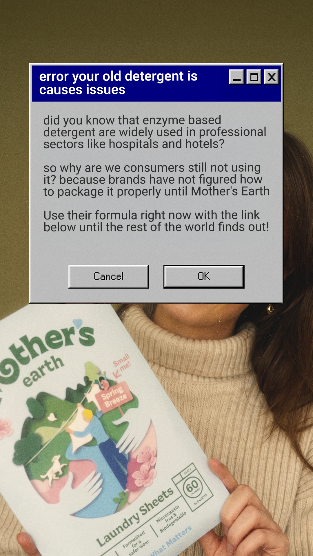 Mothers Earth Facebook ad