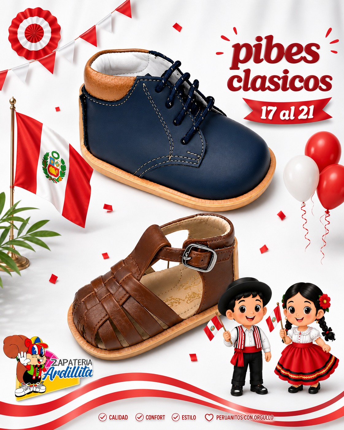 Zapatería Ardillita EIRL Facebook ad: PIBES PARA PRIMEROS PASOS!