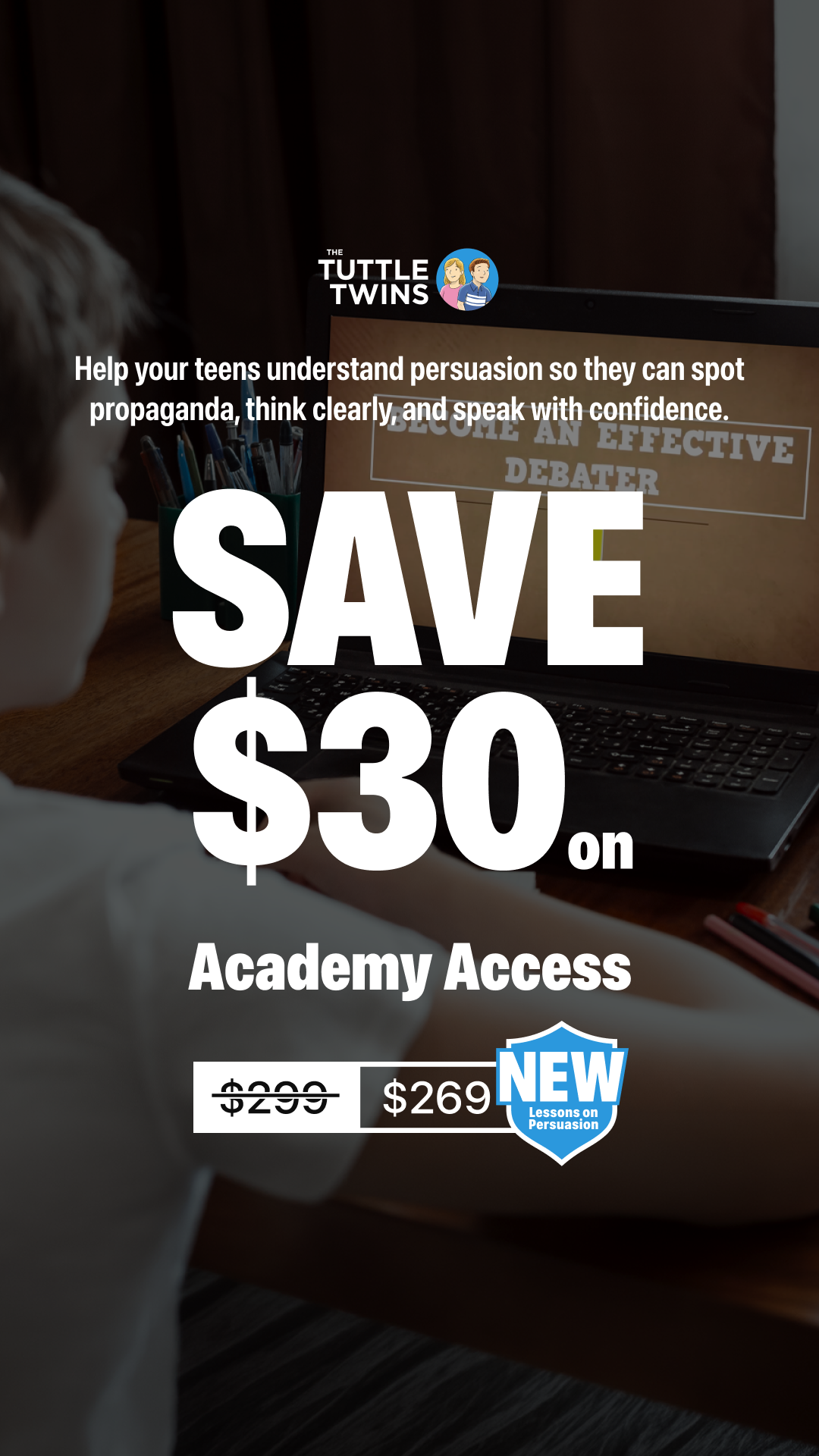 The Tuttle Twins Facebook ad
