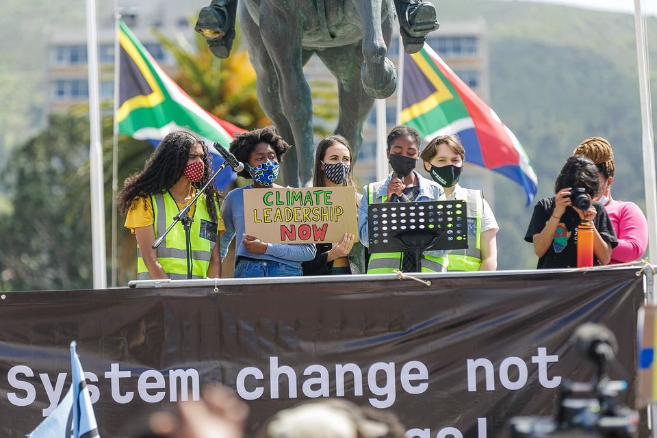 African Climate Alliance Facebook ad: Based in South Africa, we are a youth-led…
