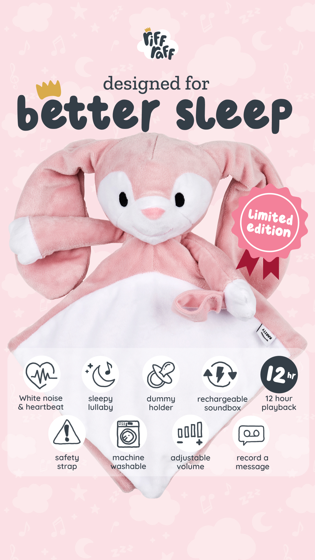 RIFF RAFF SLEEP TOYS Facebook ad