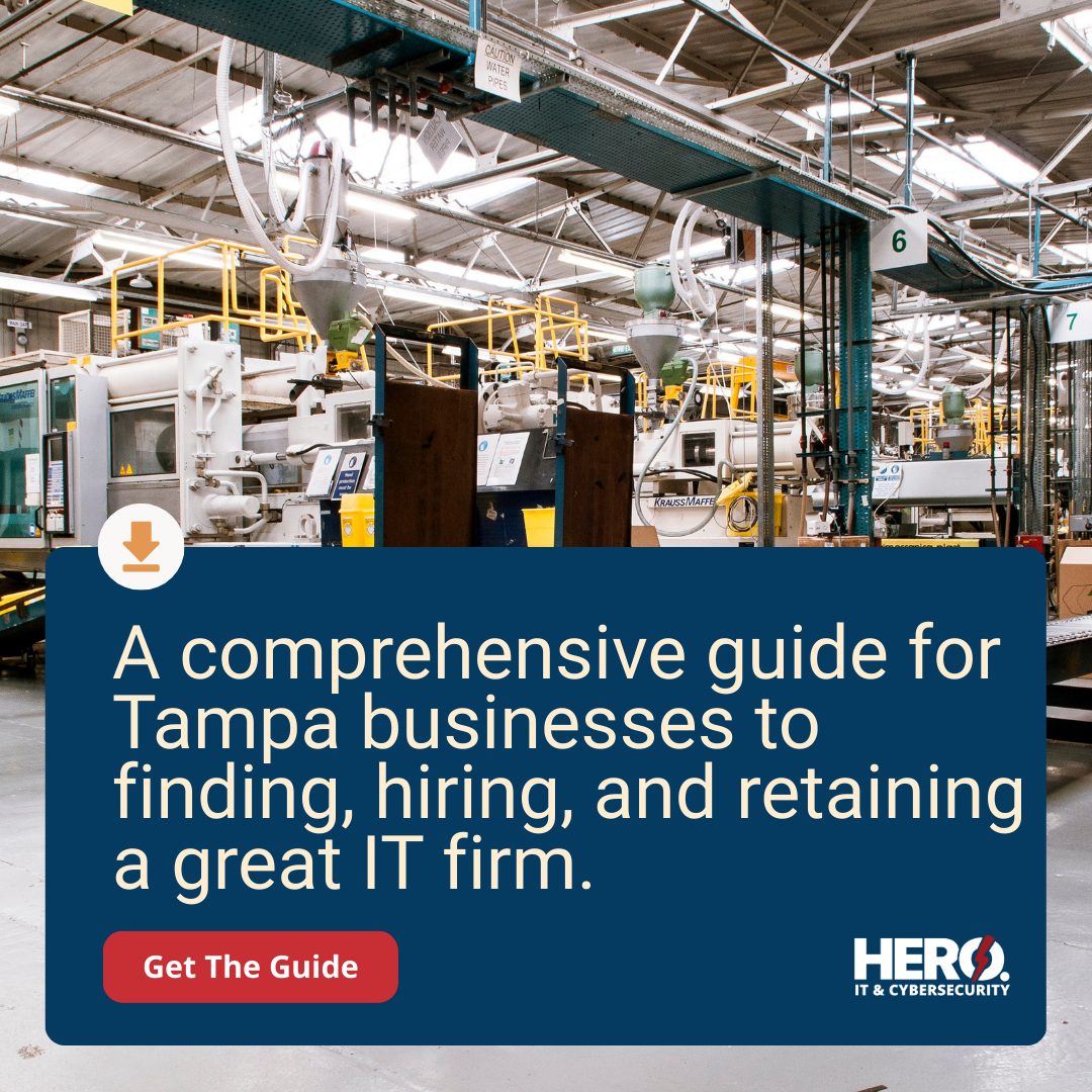 Hero Managed Services Facebook ad: Download The Guide