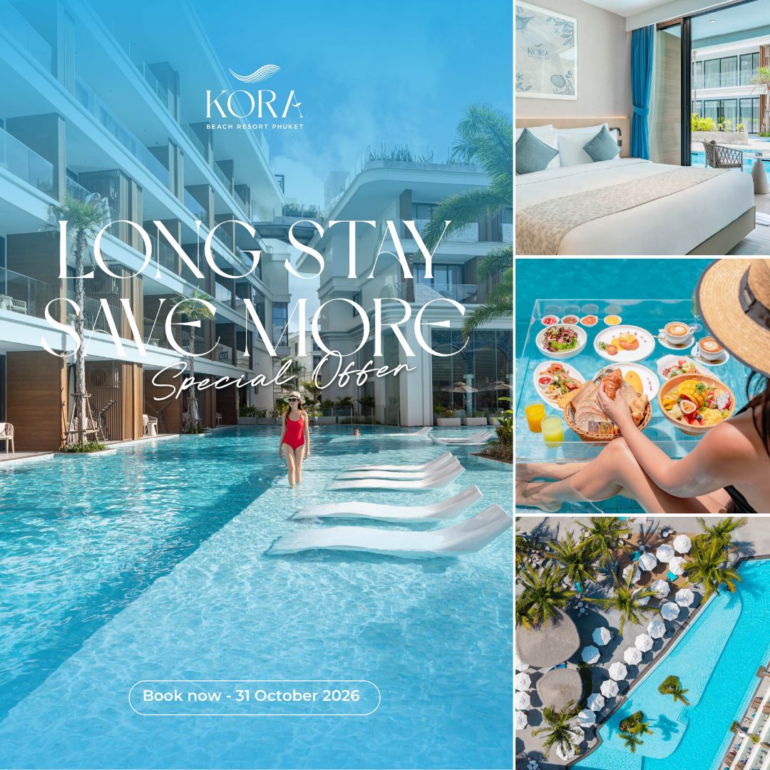 Kora Beach Resort Phuket Facebook ad: Relax & Enjoy Long Stay in Phuket