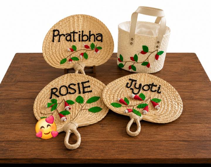 Affordable Trendy Enterprise Facebook ad: TAGIMOUCIA DESIGNED FAN & BASKET SET