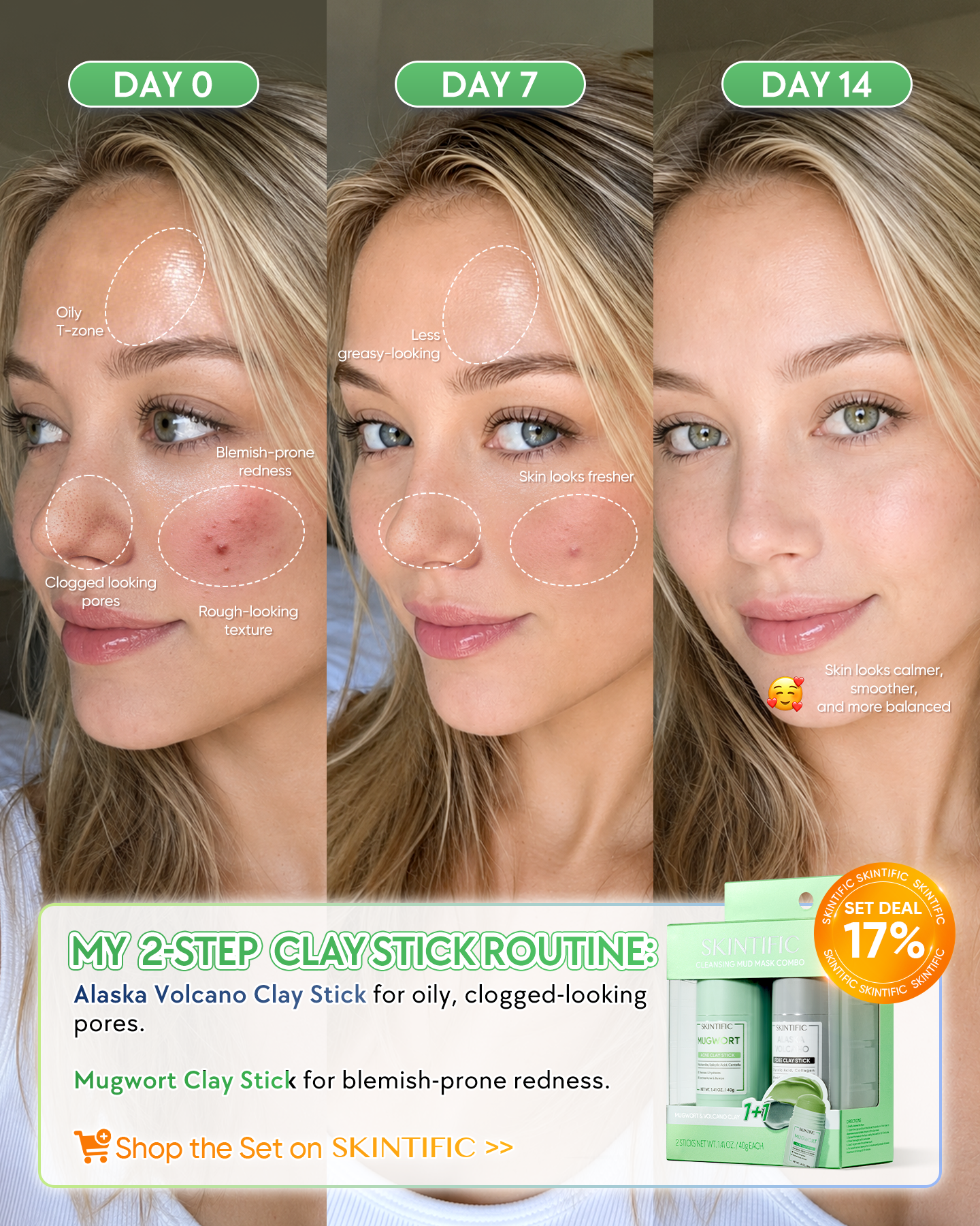 SkintificShop Facebook ad