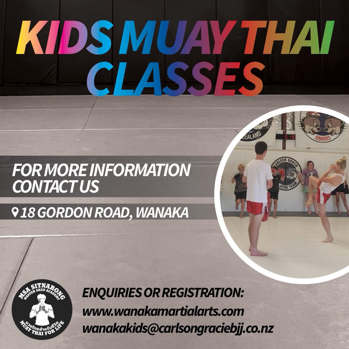 Wānaka Martial Arts Facebook ad: Term 2 is coming up!