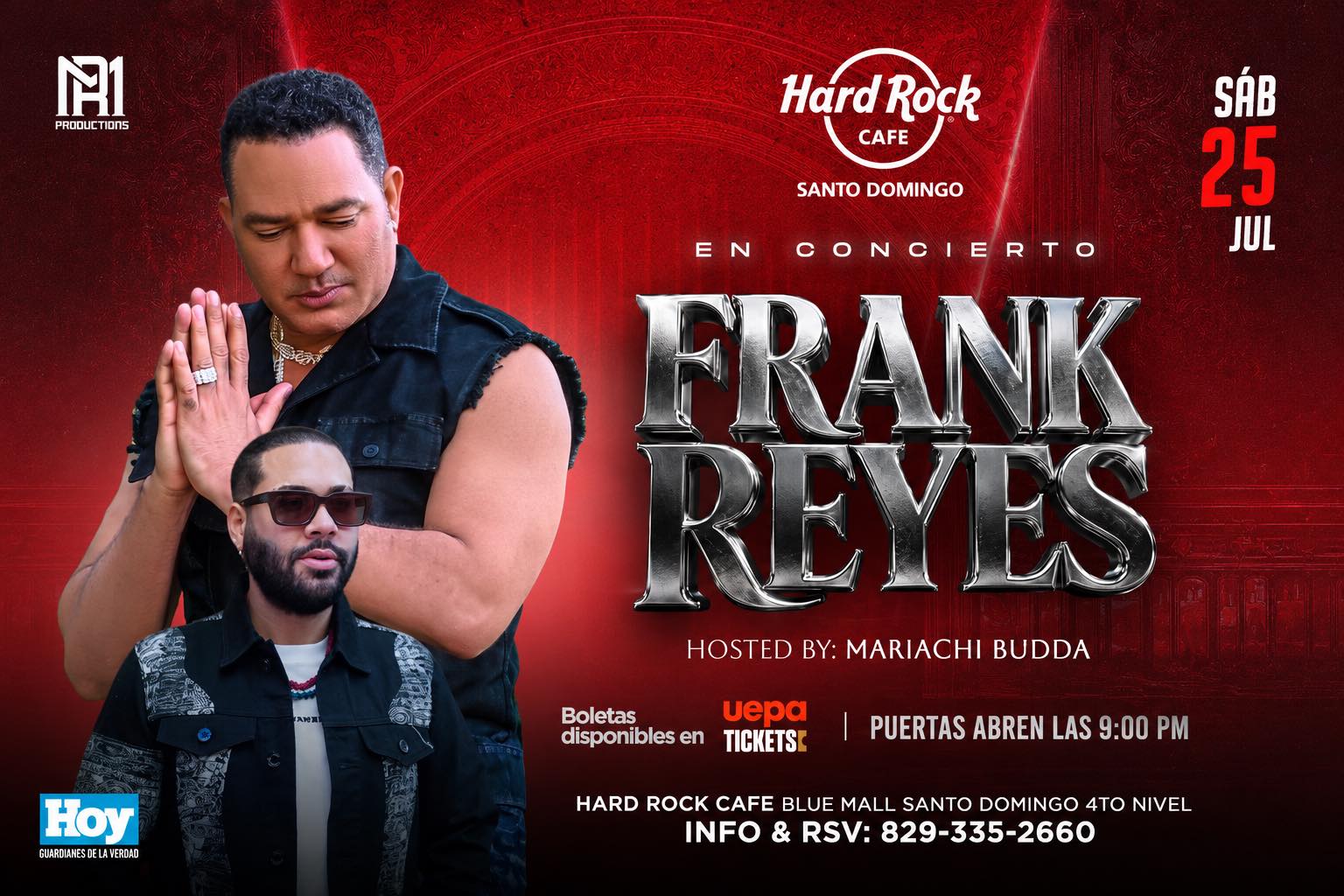 rmproductions1 Facebook ad: Frank Reyes en concierto 2026
