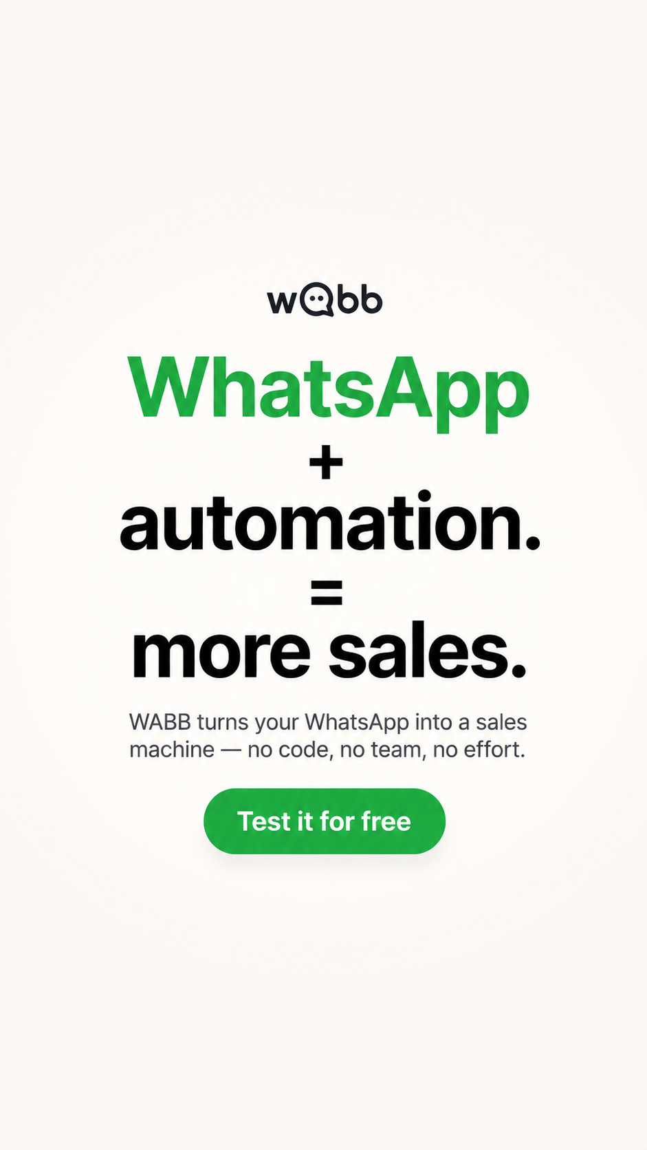WABB INDIA Facebook ad