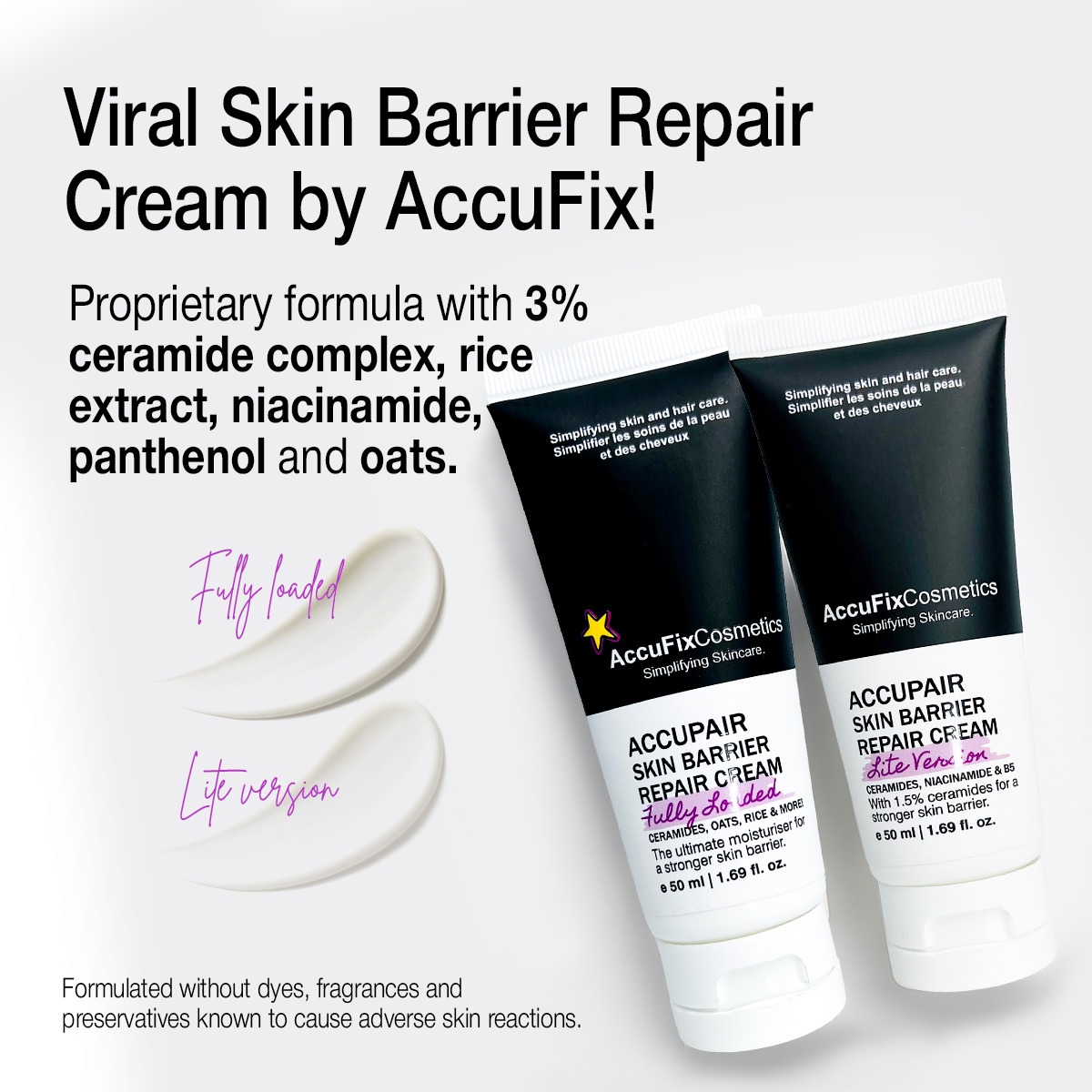 AccuFix Cosmetics Facebook ad