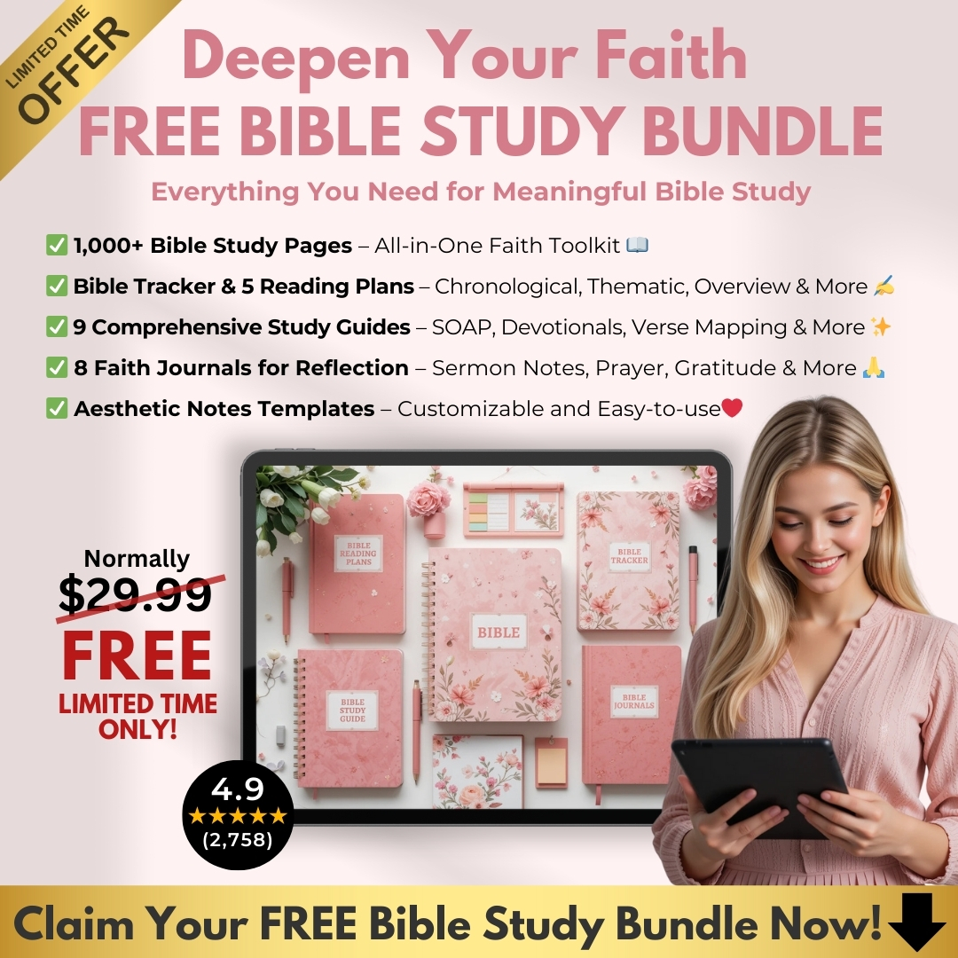 Bible Today Facebook ad: Free Bible Study Bundle Today!
