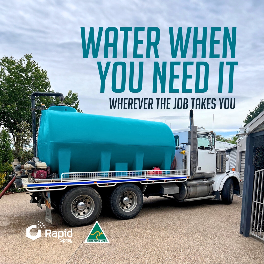 Rapid Spray Pty Ltd Facebook ad: Get water where it's needed.