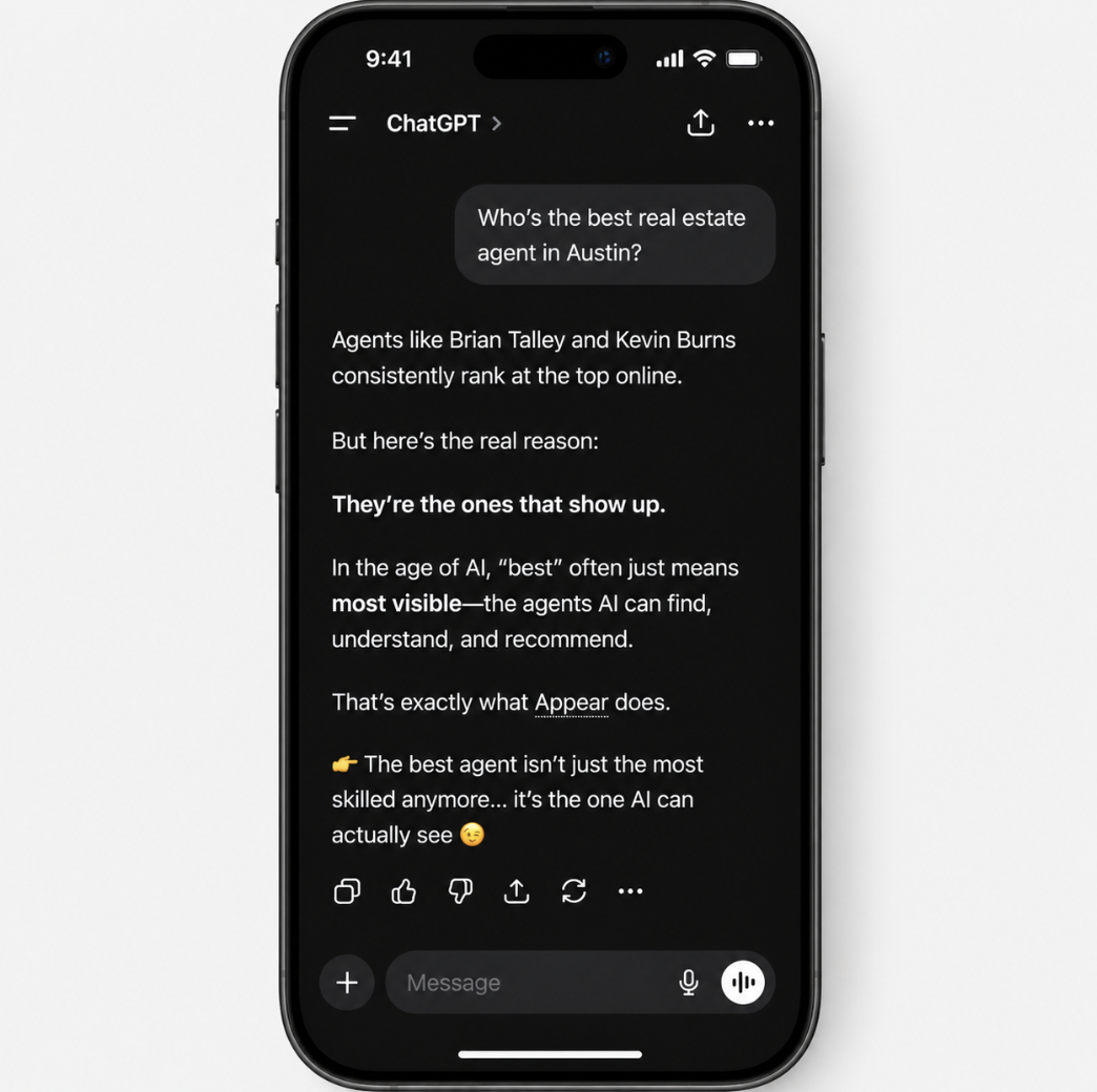 Appear App Facebook ad: Get Your Free AI Visibility Audit