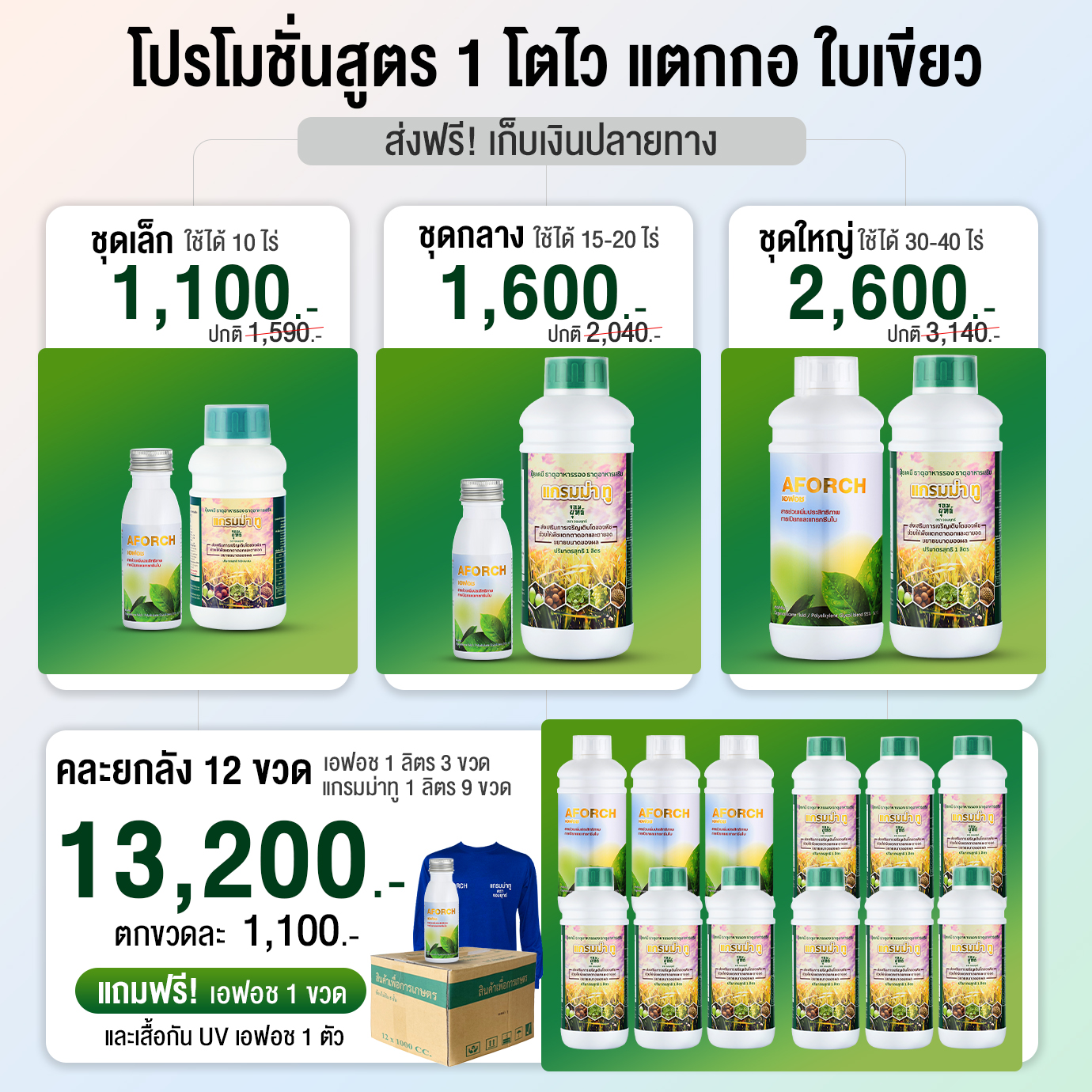 เอฟอช แกรมม่าทู-เพื่อเกษตรกร Facebook ad: สนใจชุดไหน ทัก แอดมินได้เลยค่ะ