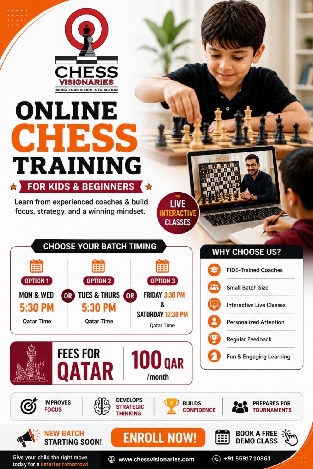 Chess Visionaries Facebook ad