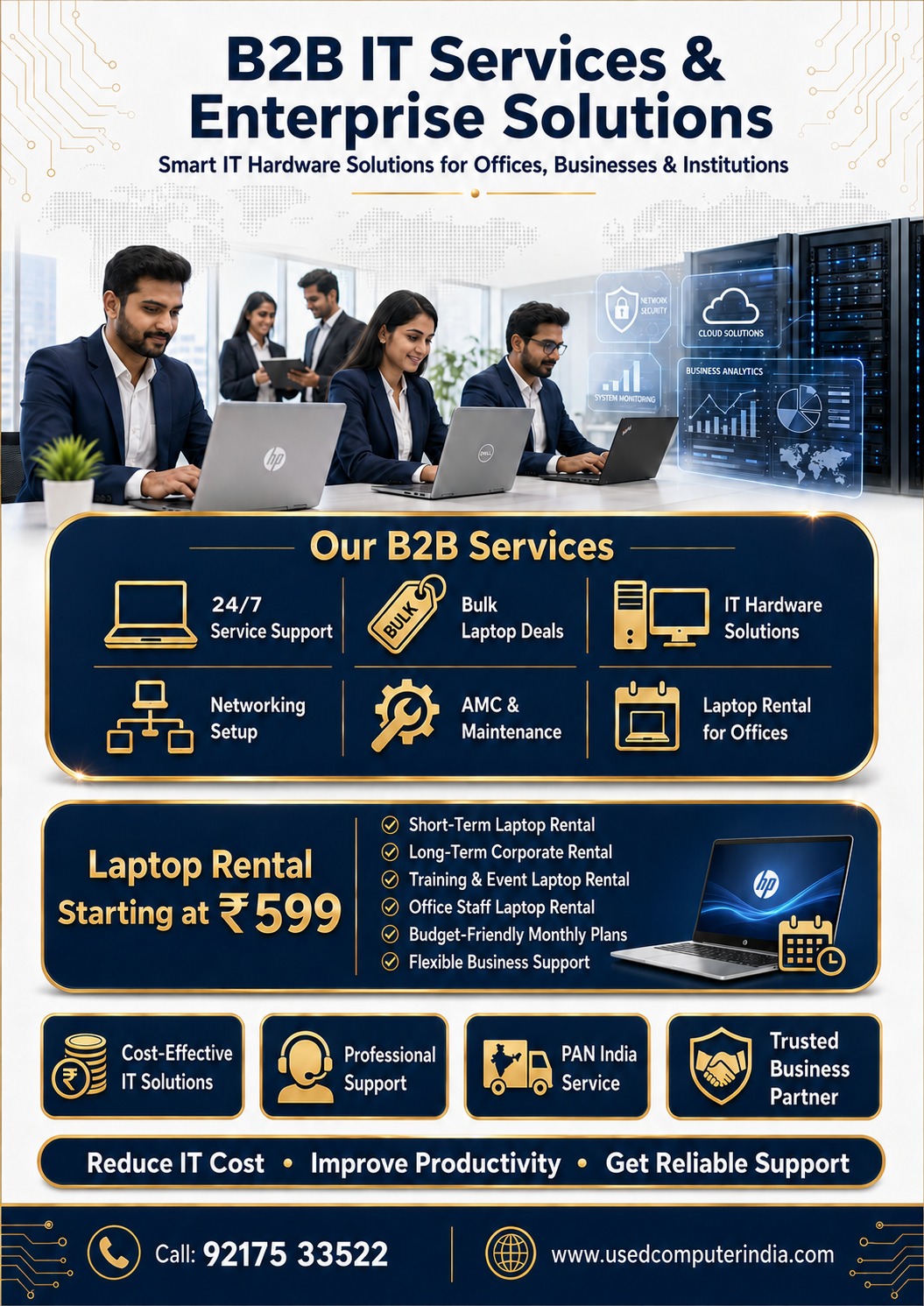 Used Computer India Facebook ad: Looking for Affordable IT Infrastructure for Your Business?