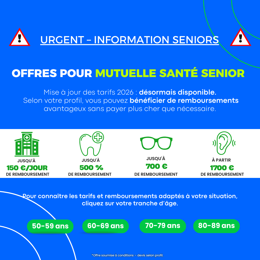 Jemassur Mutuelle Senior Facebook ad: Soyez mieux couvert(e)