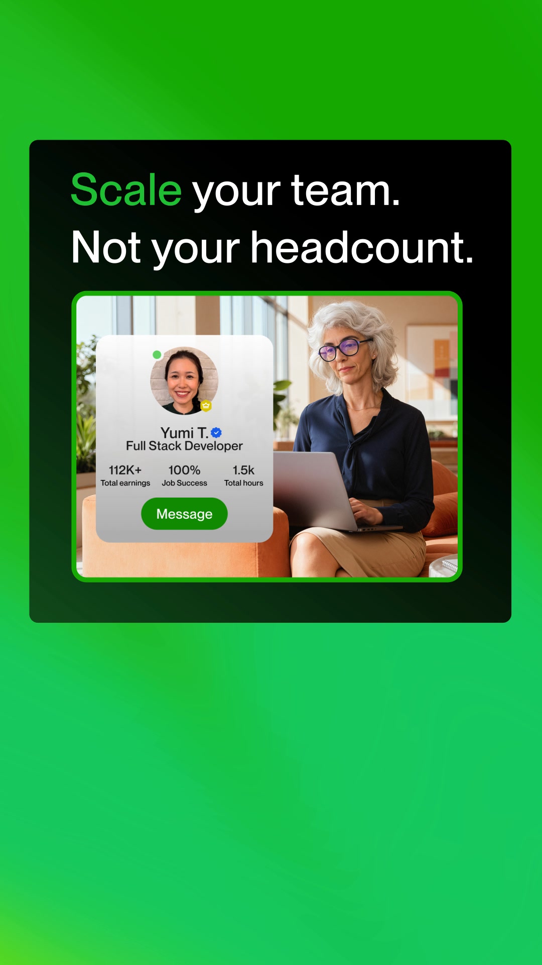 Upwork Facebook ad from Sep 1, 2026