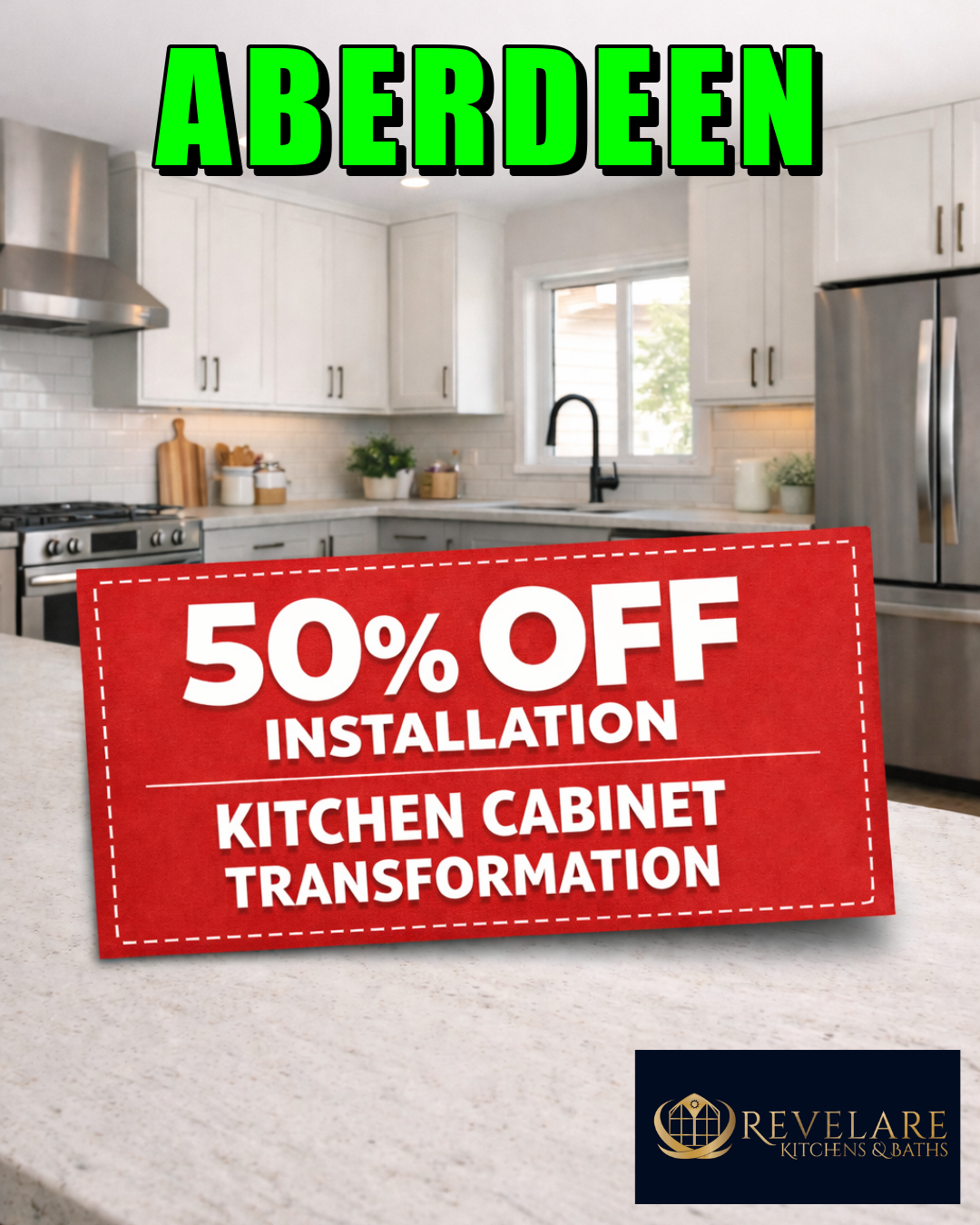 Revelare Kitchens & Bath Facebook ad