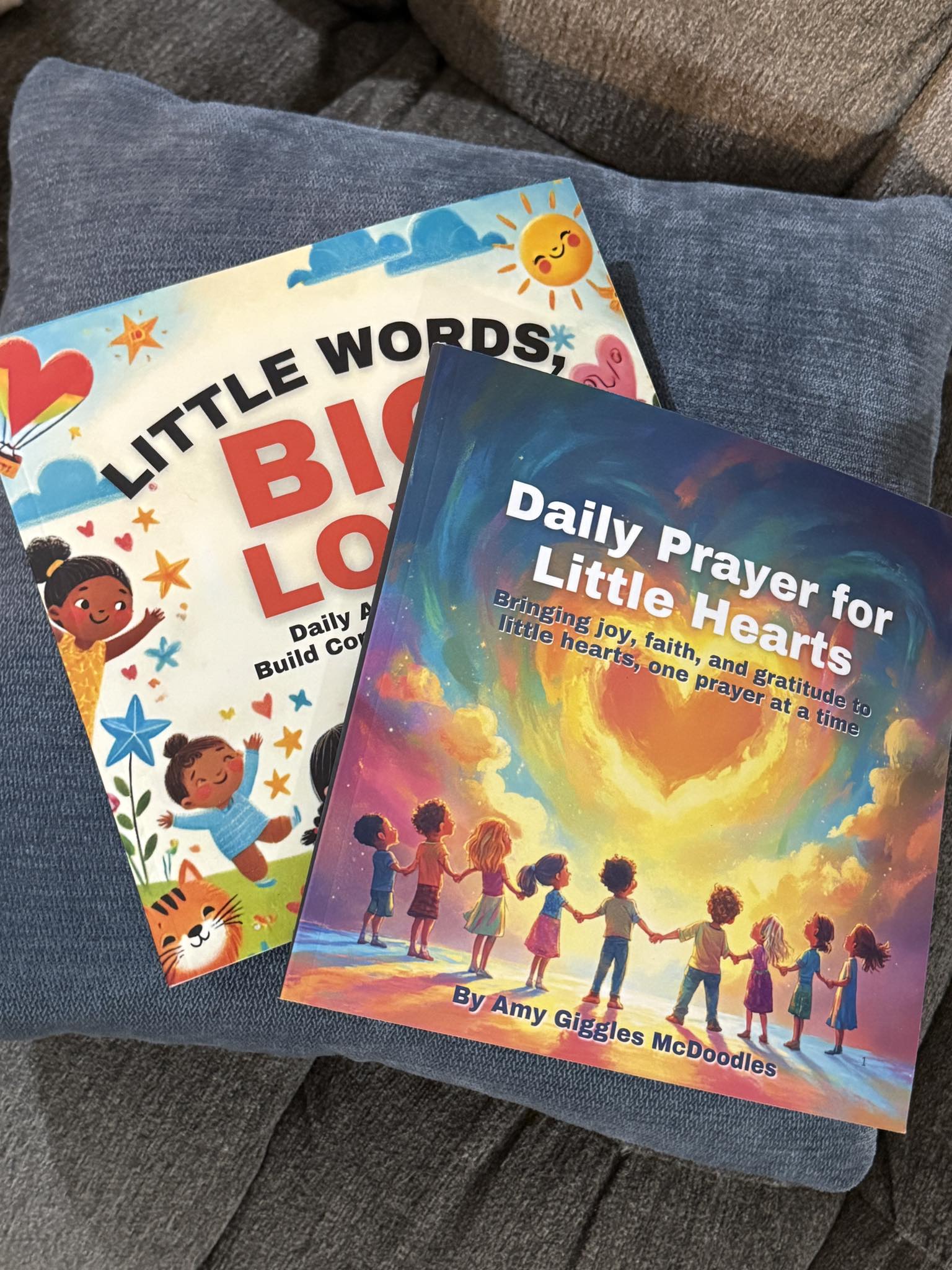 Amy Giggles McDoodles Facebook ad: These two books-Daily Prayer for Little Hearts and…
