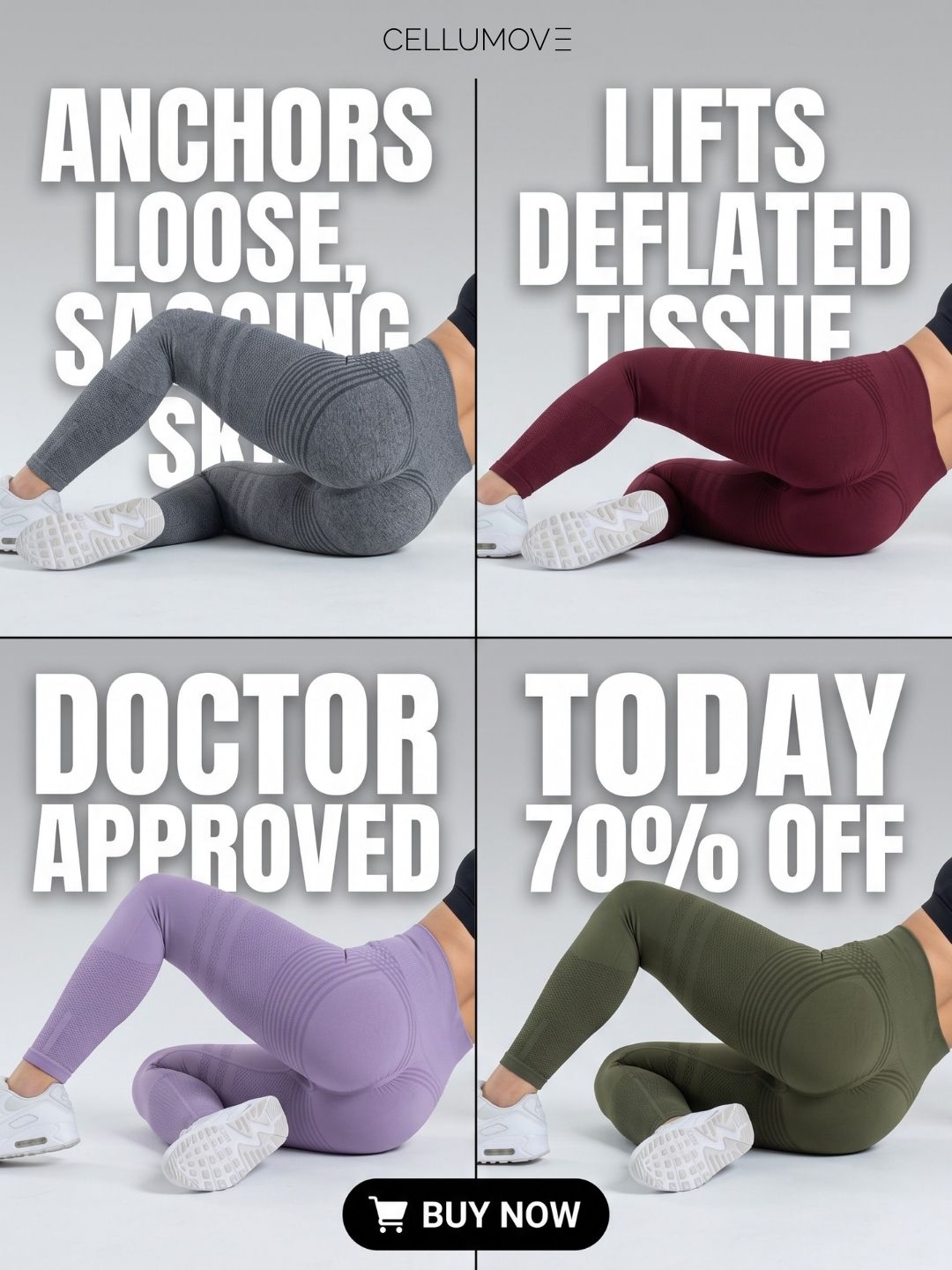 Cellumove Fitwear Facebook ad: Sculpt, Smooth and Lift Effortlessly!