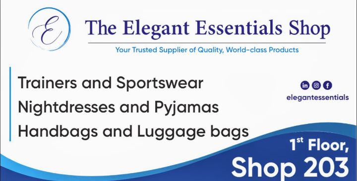 The Elegant Essentials Shop Facebook ad: Discover timeless elegance.