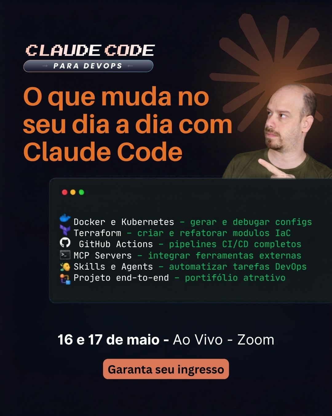 Fabrício Veronez Facebook ad: Claude Code para DevOps
