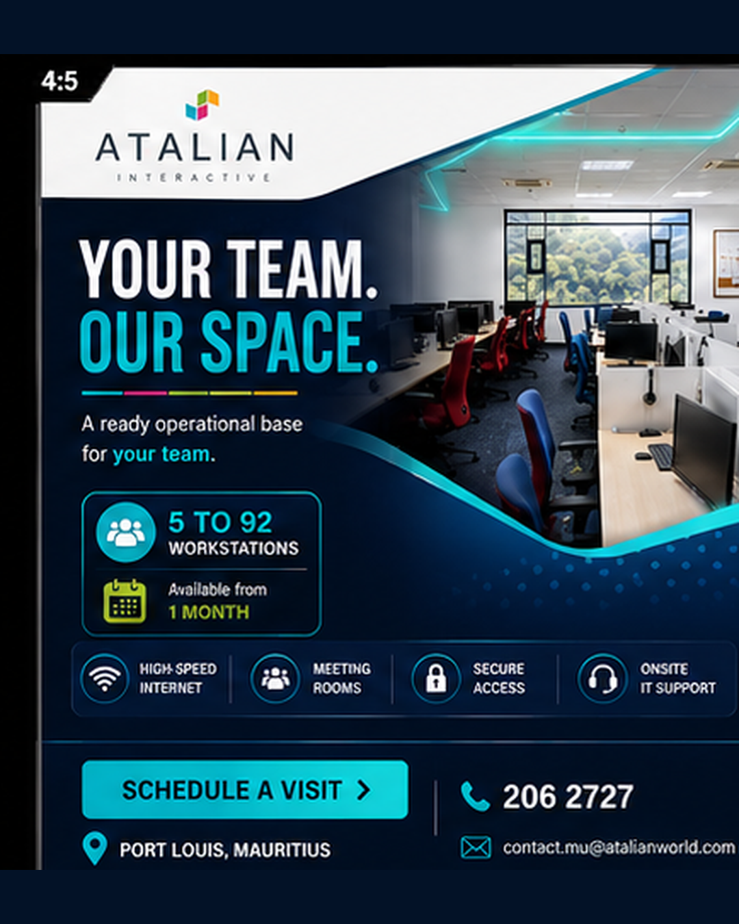 Atalian Interactive Facebook ad from Aug 13, 2026