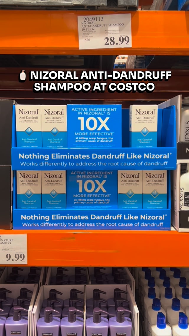 Costco Buys Facebook ad: Nizoral Anti-Dandruff Shampoo with 1% Ketoconazole, 19 fl oz