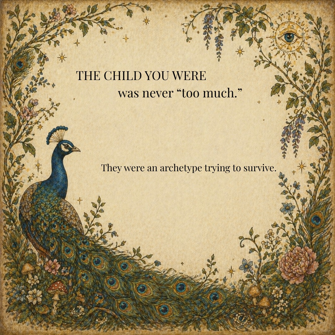 The Archetype Approach Facebook ad: Most of us were never too much.