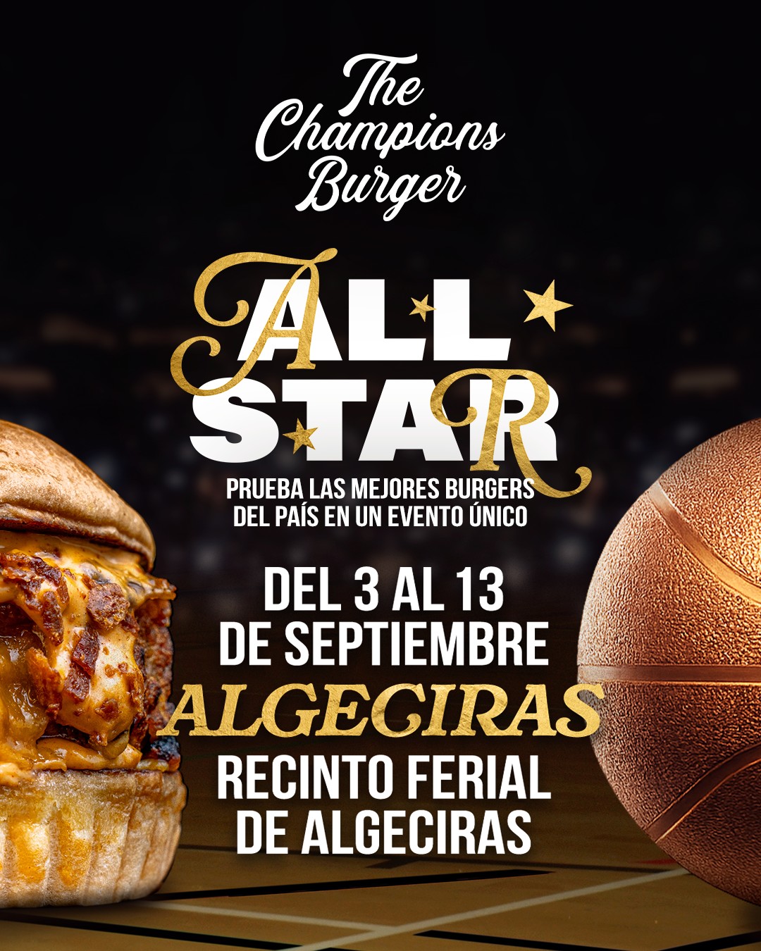 The Champions Burger Facebook ad