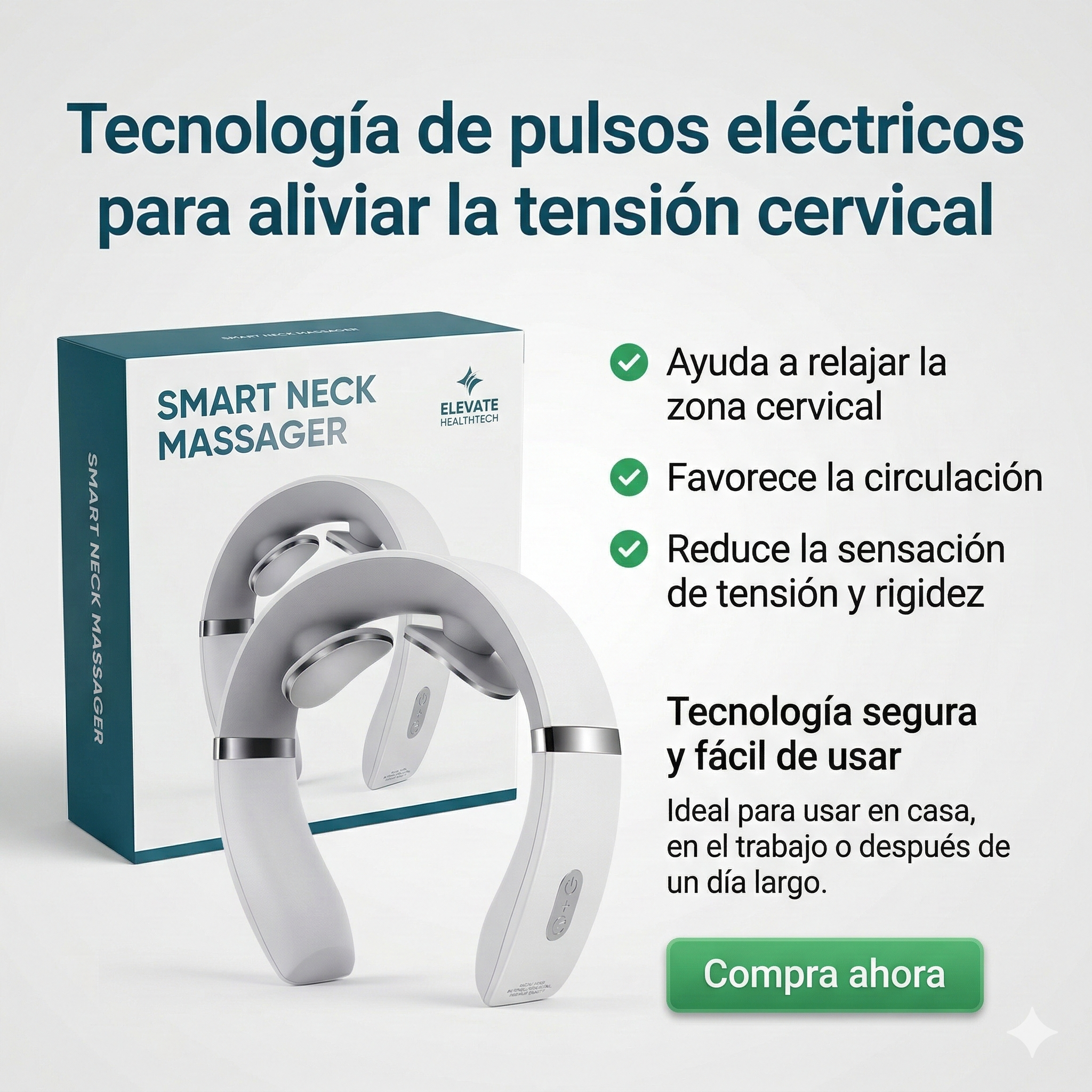 Tiendayaya Facebook ad: YAYA Pro, Masajeador Cervical Inteligente | Chau…