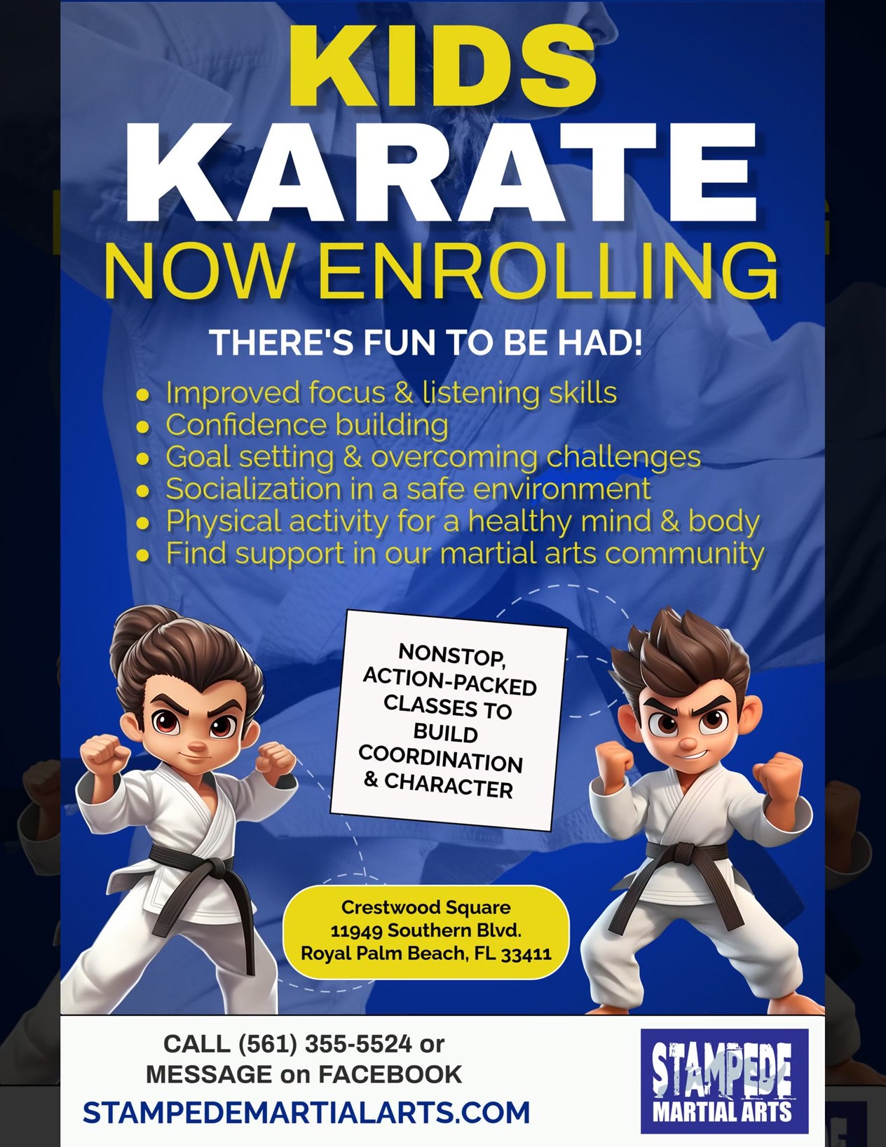 Stampede Martial Arts Facebook ad
